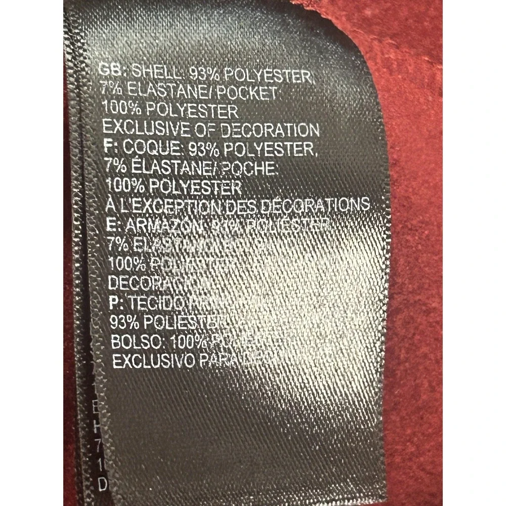 The North Face Astro Ridge Jacket XL Mens Full Zip‎ Red Fleece Zip